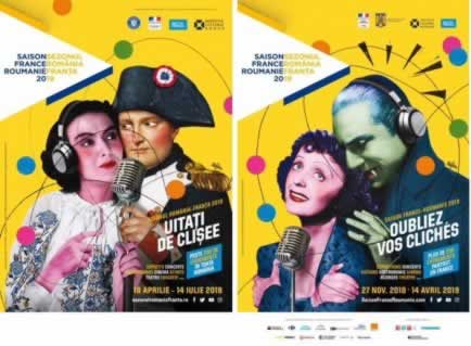 sezonul românia-franța, afișele din cele 2 țări