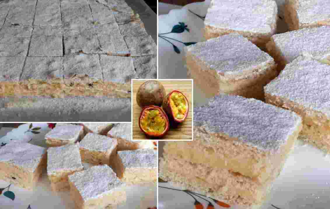 Prajitura cu foi si crema de maracuja