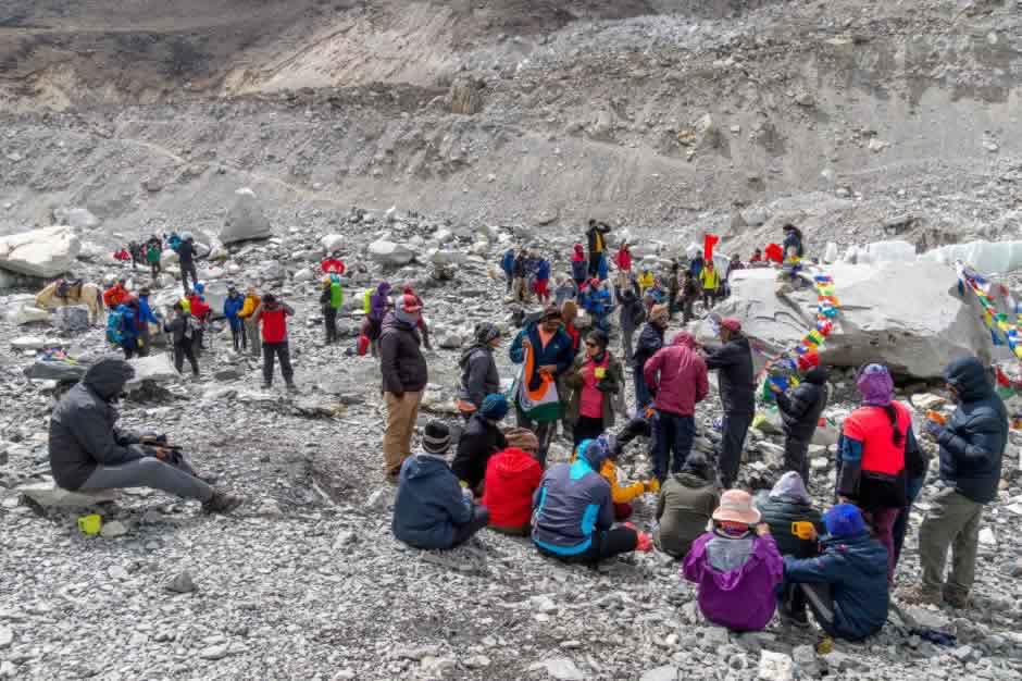 Everest Base Camp aglomeratie mare
