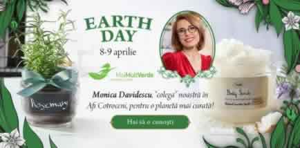Monica Davidescu, angajata de ziua pamantului la sabon