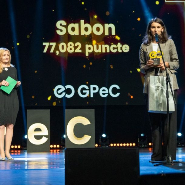Sabon obține cel mai mare punctaj în cadrul programului GPeC Proficiency, cu un total de 77,082 puncte la Gala Premiilor eCommerce