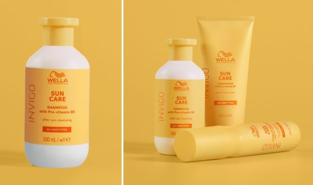 Recomandarea stiliștilor Wella Professionals pentru rutina de îngrijire a părului vara este gama Invigo Sun Care, șampon, balsam și tratament pentru păstrarea culorii, strălucirii și sănătății firului de păr.