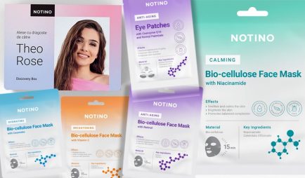Măști pentru ten create de Notino si top 5 parfumuri Notino-Theo Rose